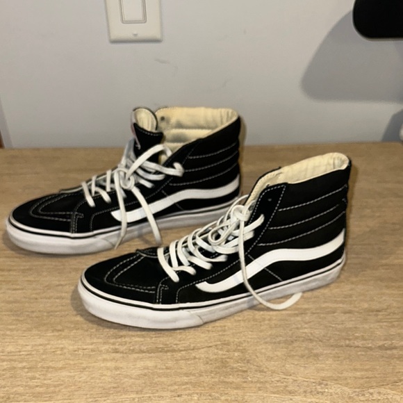Vans Classic Black and White High-Tops - Picture 4 of 4